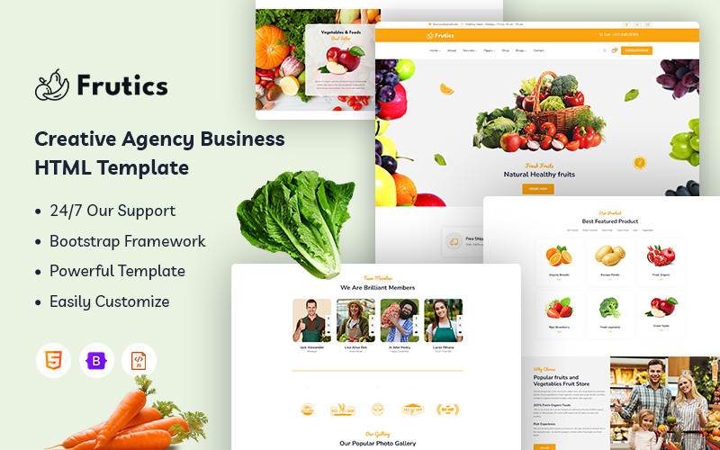 水果-天然健康水果网站模板