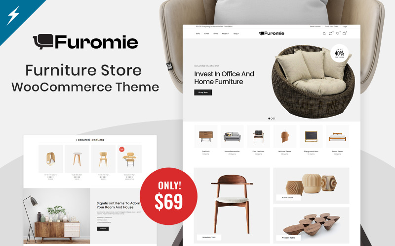 Furomie – тема WooCommerce для домашнього декору та меблів