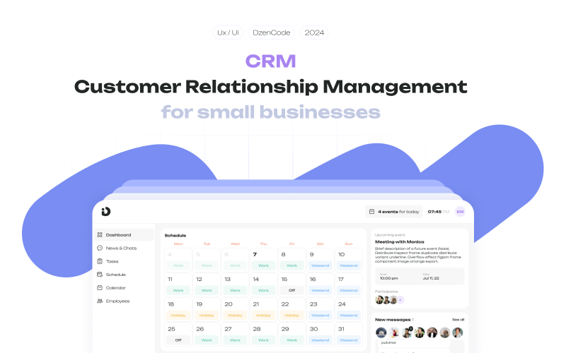 Kick CRM — шаблон інтерфейсу CRM-системи