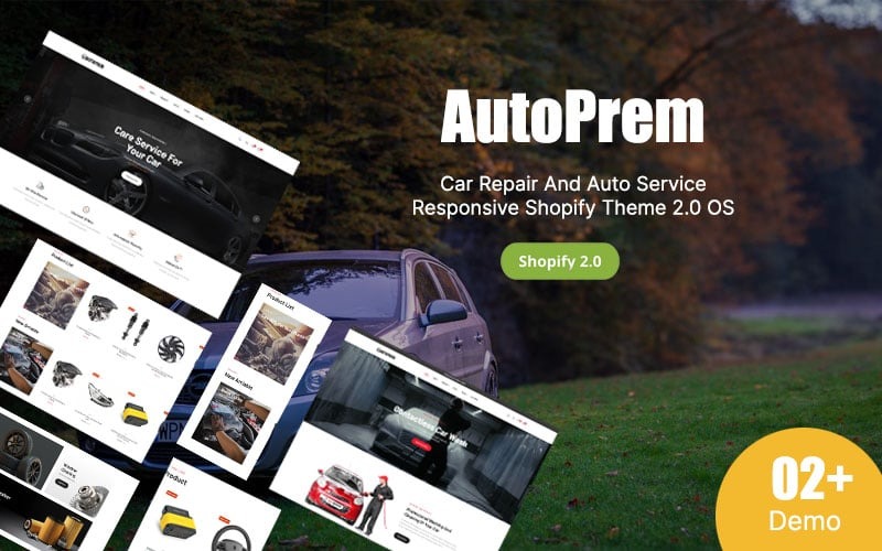 AutoPrem -响应式Shopify主题2.0用于汽车维修和汽车服务