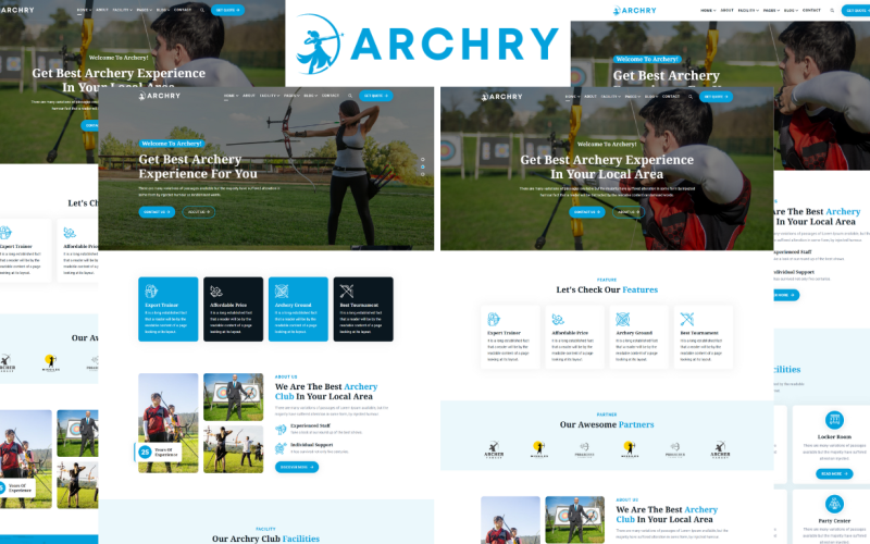 Archry - HTML5-射箭俱乐部模板