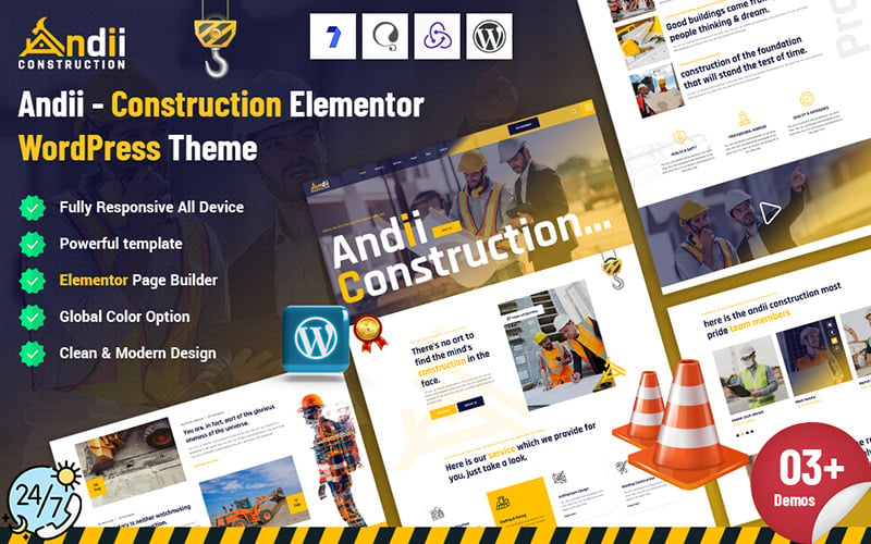 Andii - Construction Elementor WordPress Theme