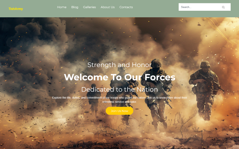 TishArmy – Armee-WordPress-Theme