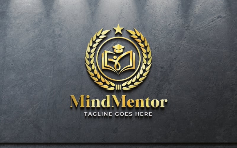 Logo-Design-Vorlage für Mind Mentor-Bildungsinstitute