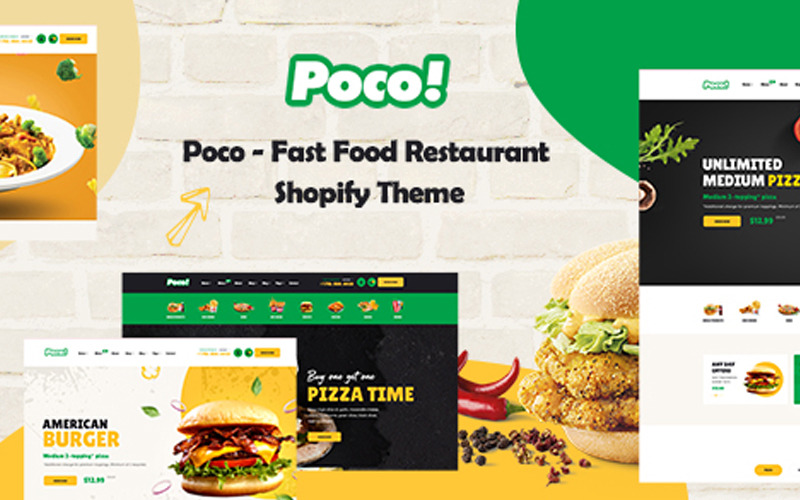 Poco - Thème Shopify pour la restauration rapide