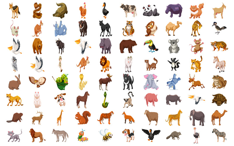 Wunder der Tierwelt: SVG-Tierillustrationen