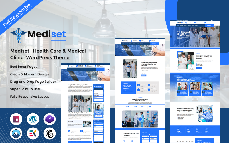 Mediset  -  Health Care & 医疗诊所WordPress主题