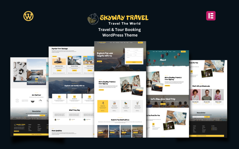 SkyWay - Reizen en tourboeking WordPress-thema