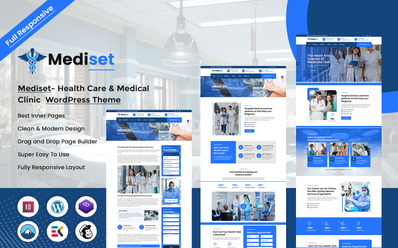 Téma WordPress Mediset - Health Care & Medical Clinic