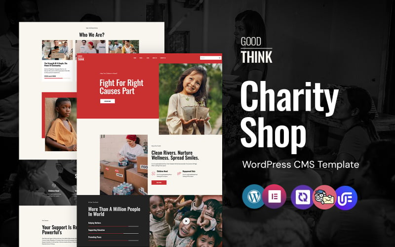 Good Think -  Charity Trust And Donation WordPress Elementor Theme