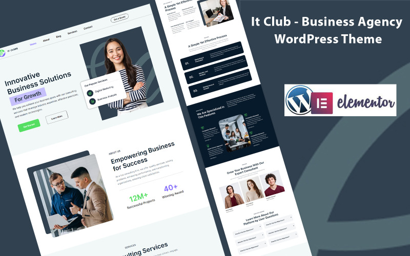It Clube -商务机构的WordPress主题