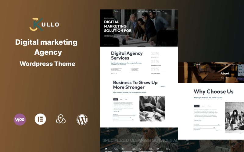 Kullo - Digital Markeitng Agency Wordpress Theme