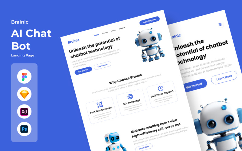 Brainic – KI-Chatbot-Landingpage V1