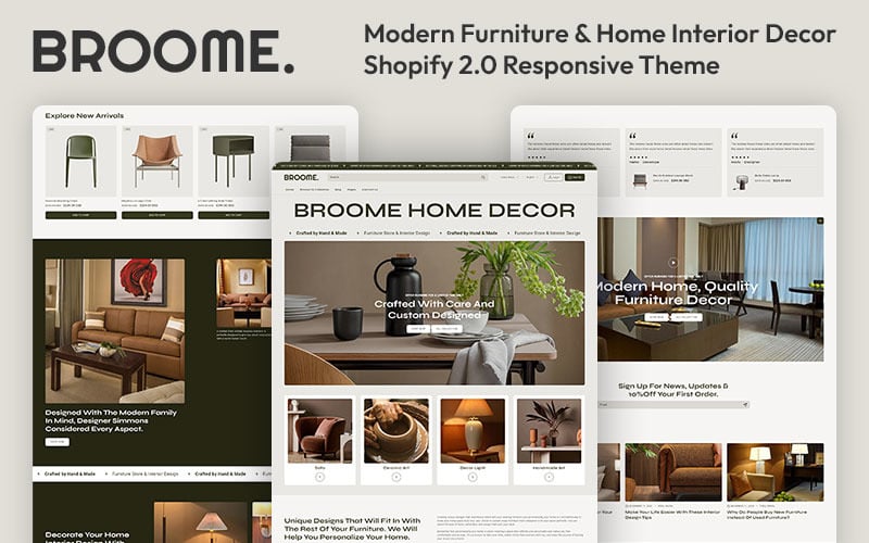 Broome - Home Furniture & Interior Decor Multipurpose Shopify 2.0 Responsive Theme