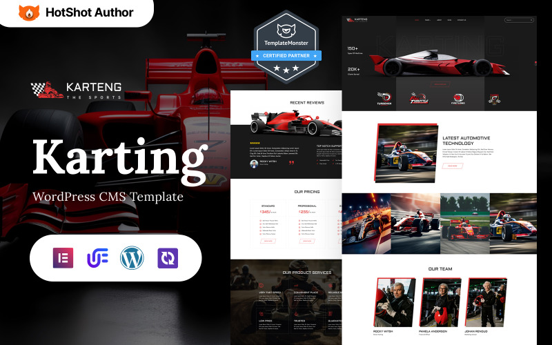 Karteng - Karting Club WordPress Elementor téma