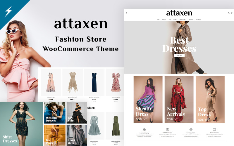 Attaxen - WooCommerce主题服装店