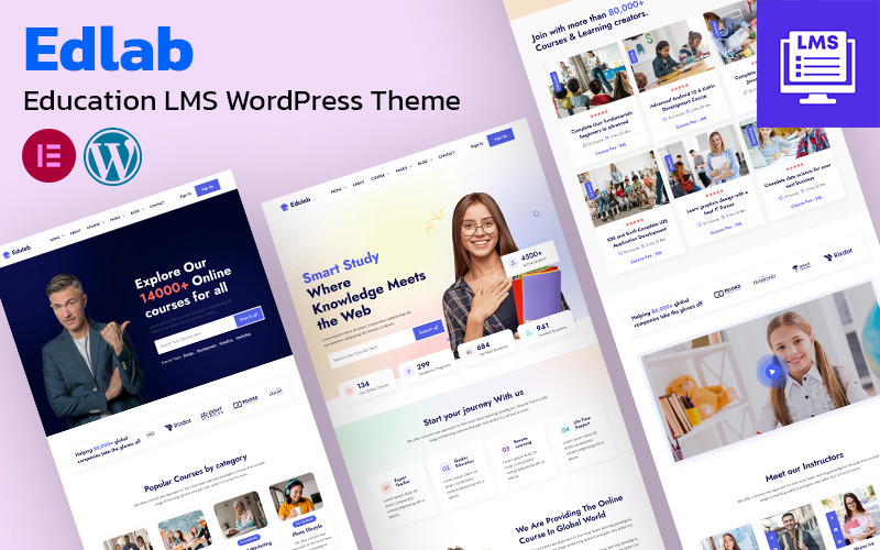 Edlab – Oktatási LMS WordPress téma