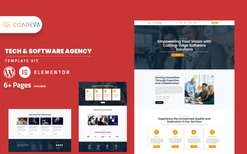 Набір шаблонів Elementor компанії Coadeva