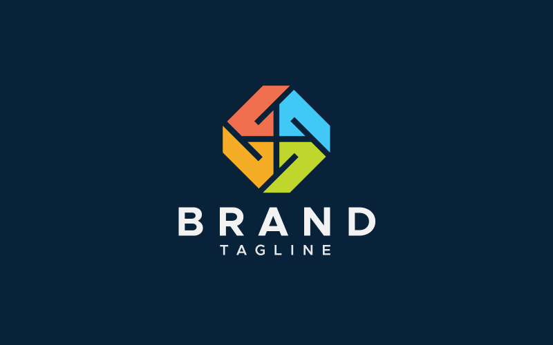 Fyra pilar logotyp designmall