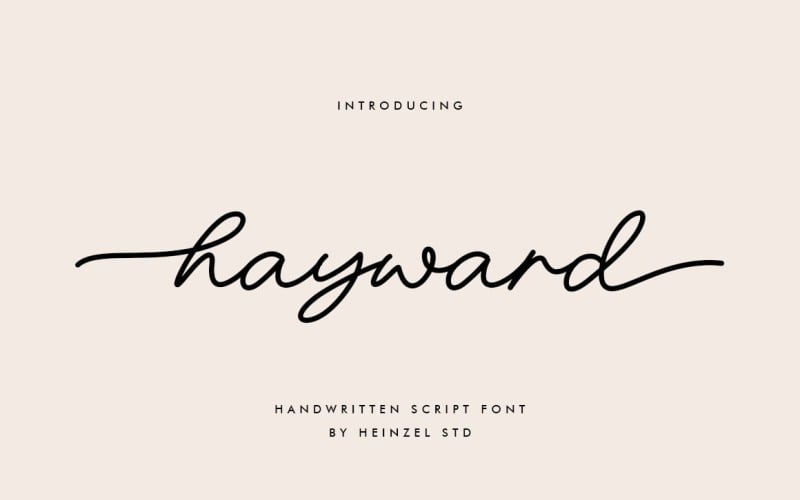 Hayward kézzel írt script betűtípus