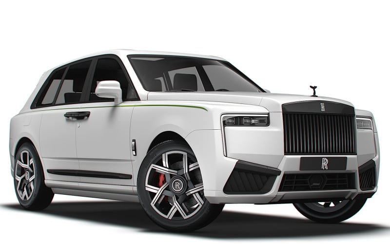 Černý odznak Rolls Royce Cullinan UK 2024