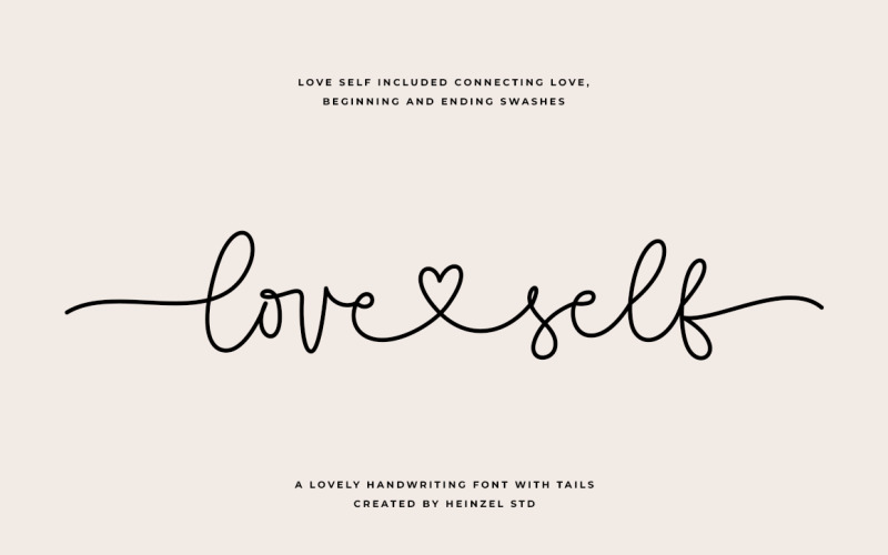 Love Self Lovely Script-lettertype