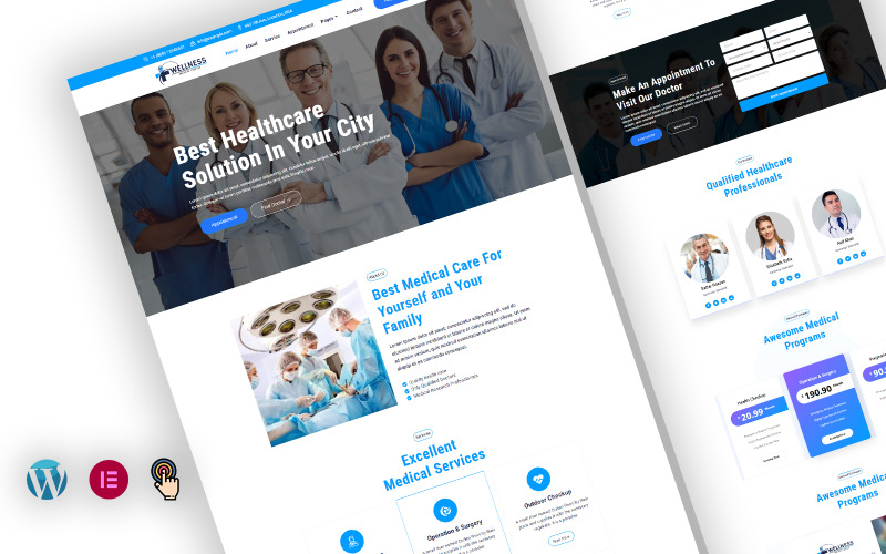 Tema de WordPress para hospital médico Rxwellness