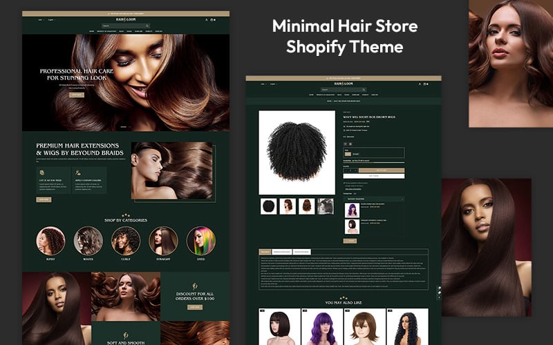 Hairloom - Kapsalon responsief Shopify-thema