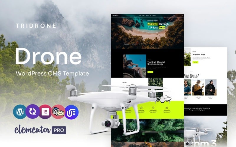 Tridrone -无人机商店多用途WordPress元素主题
