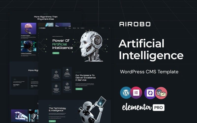 Airobo - WordPress主题元素人工智能和技术