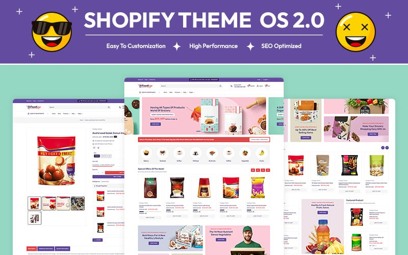 Foodigo - Eleve sua mercearia com o tema responsivo multifuncional do Shopify