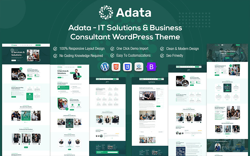 Adata - BT Çözümleri ve İş Danışmanı WordPress Teması