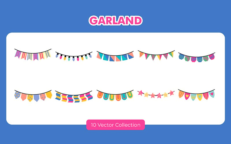 Garland Vector Set Gyűjtemény