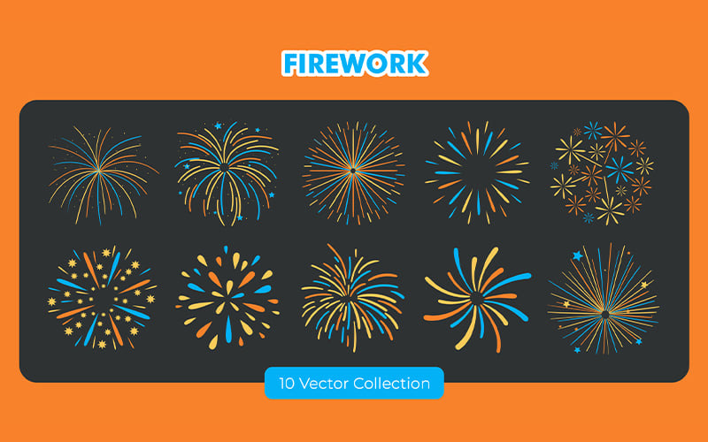 Vuurwerk Vector Set collectie