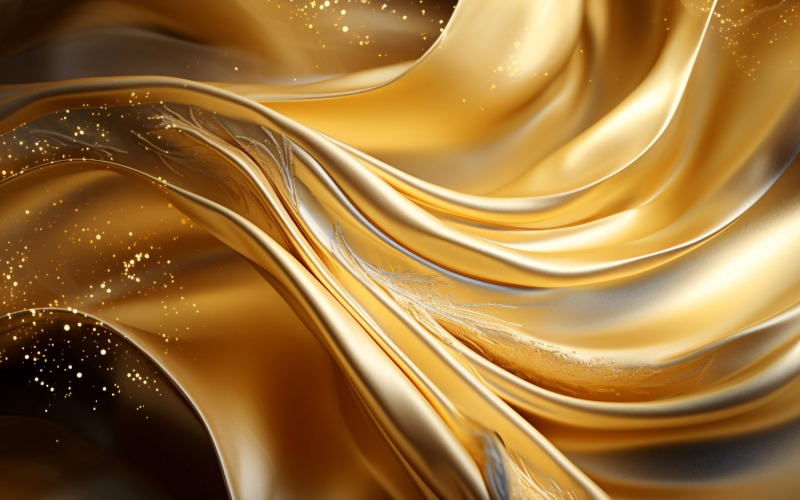 金色漩涡，粒子纹理，插图背景122