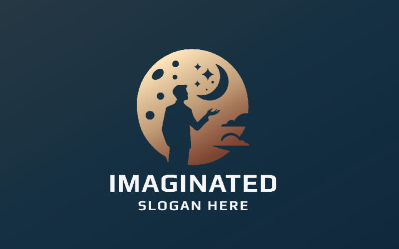 Imaginární globální obchodní logo