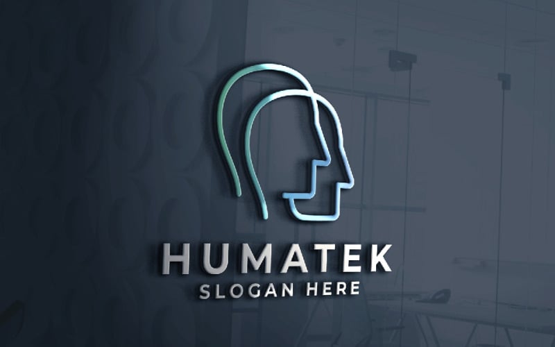 Logo della tecnologia della mente umana