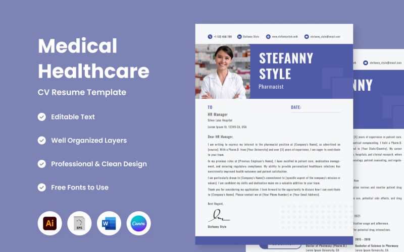 CV Resume Medical Healthcare V4