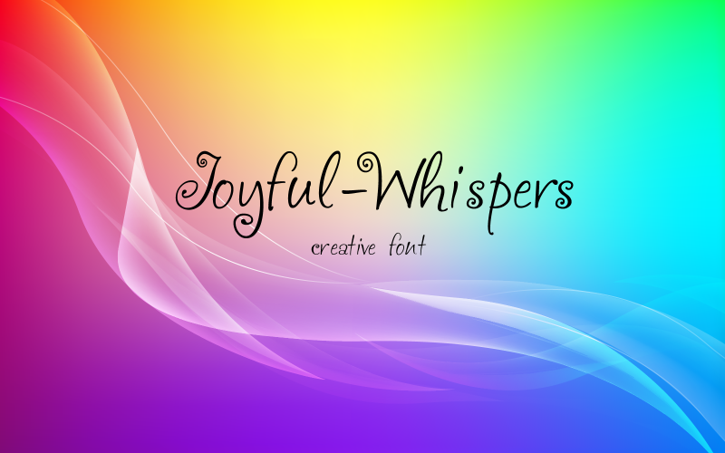 Carattere Joyful Whispers-03-24