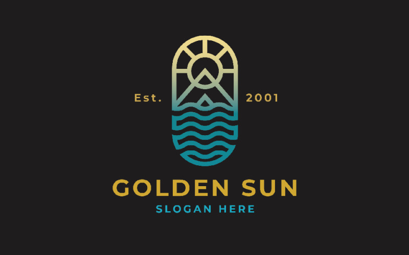 金色太阳旅游专业标志