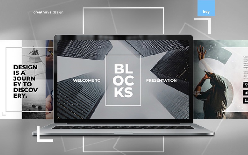 Šablona prezentace Keynote Blocks