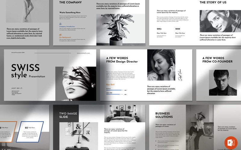 Swiss Style Presentation Template