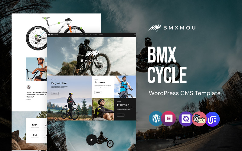 bmxmou - BMX és kerékpárbolt WordPress Elementor téma