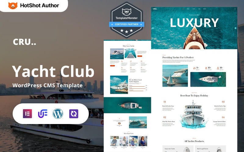 Crusse - Yacht Club WordPress Elementor-thema