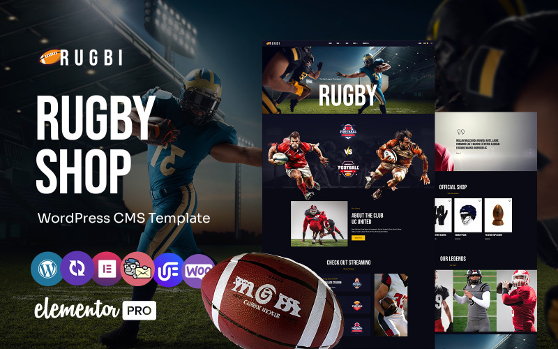 Rugbi - WordPress主题多功能元素的足球和体育俱乐部