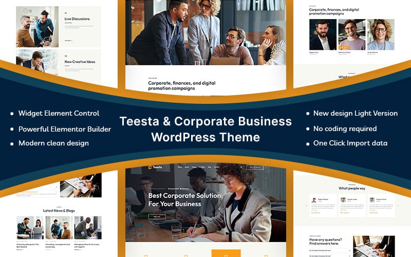 Teesta – Thème WordPress pour entreprises