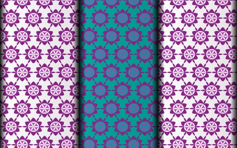 Seamless floral customize pattern design template.