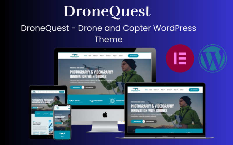 DroneQuest - Drone och Copter WordPress-tema