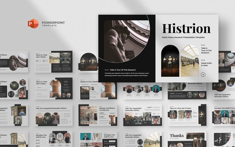 Histrion -历史博物馆PowerPoint模板