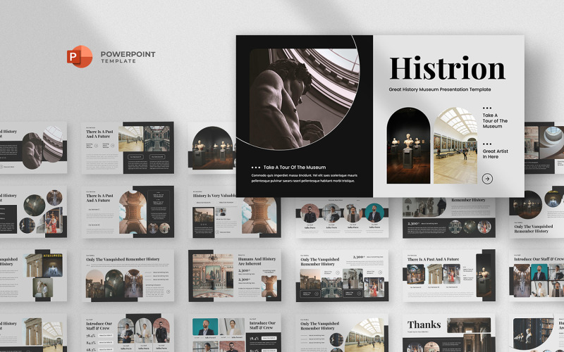 Histrion – szablon Powerpoint Muzeum Historii